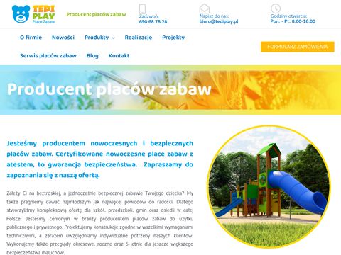 TediPlay.pl - place zabaw z atestem producent