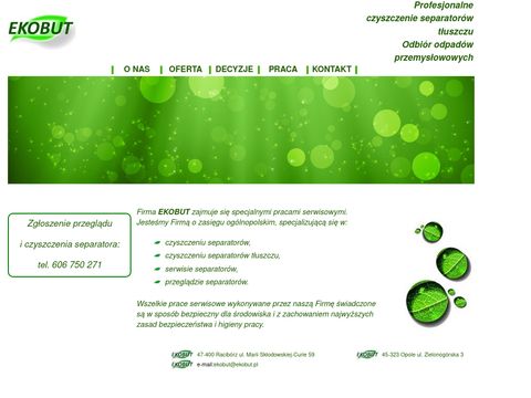 Ekobut.pl - przegląd separatorów prewencja