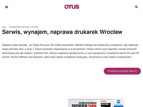 Otus.pl - kserokopiarki Wrocław